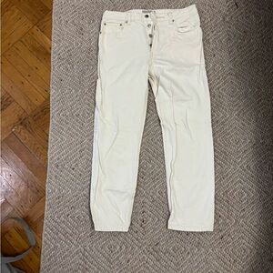 Everlane Women's Cream Straight Leg Jeans